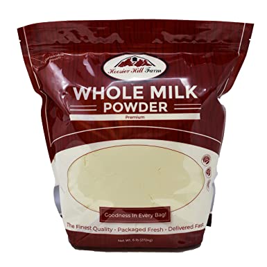 Hoosier Hill Farm All American Dairy Whole Milk Powder, 6 Pound (96oz), Hormone Free & No Additives (Pack of 1)