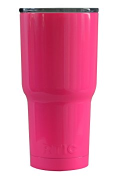 Hot Pink 30 oz. RTIC Stainless Steel Tumbler - Keeps drinks hot or cold