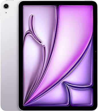 Apple iPad Air 11-inch (M2): Built for Apple Intelligence, Liquid Retina Display, 512GB, 12MP Front/Back Camera, Wi-Fi 6E, Touch ID, All-Day Battery Life — Purple