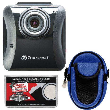 Transcend DrivePro 100 1080p Full HD Car Dashboard Video Recorder with Case   Cloth