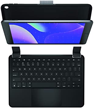 Brydge 10.2 MAX , Wireless Keyboard Case with Trackpad for iPad (8th & 7th Gen), Native Multi-Touch Trackpad, Protective Case (Black)