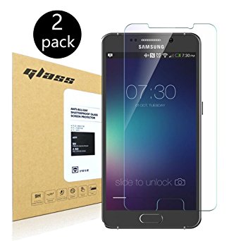 [2-Pack] Galaxy Note 5 Screen Protector, HoPerain 0.25mm[Tempered Glass] 9H Hardness, Anti-Scratch, Anti-Fingerprint, Bubble Free, Ultra-clear,Samsung Galaxy Note 5