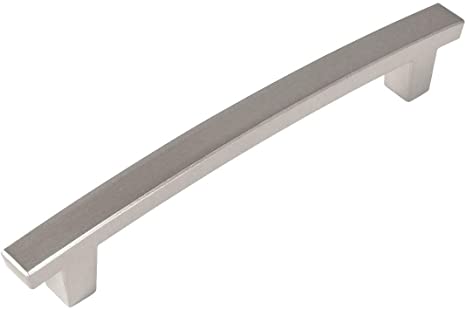10 Pack - Cosmas 5238SN Satin Nickel Contemporary Cabinet Hardware Handle Pull - 4" Inch (102mm) Hole Centers