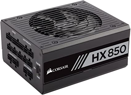 Corsair HX Series, HX850, 850 Watt, 80  Platinum Certified, Fully Modular Power Supply