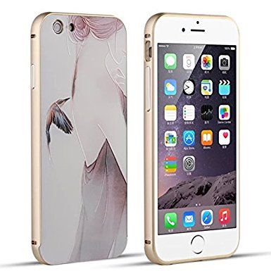iPhone 5 Case, iPhone 5S Case, ACO-UINT 3D Relief Painted PC Back Cover   Metal Aluminum Bumper Case for iPhone 5 5S, 2 Screen Protector/ACO-UINT® Microfiber Cleaning Cloth Included (Armor Case 6)