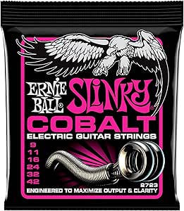 Ernie Ball Super Slinky Cobalt E-Gitarrensaiten, Stärke 9–42