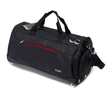 [tdaw] Sports Bag, Gym Bag, Duffle Bag with Shoe Compartment for Gym, Workout, Golf, Travel and Other Activities