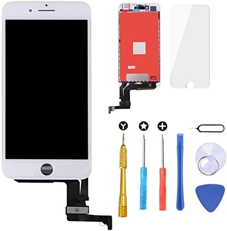Brinonac Screen Replacement for iPhone 8 4.7 inch LCD Digitizer Touch Screen LCD Replacement Screen Frame Assembly Full Set with Tools and Screen Protector (White)