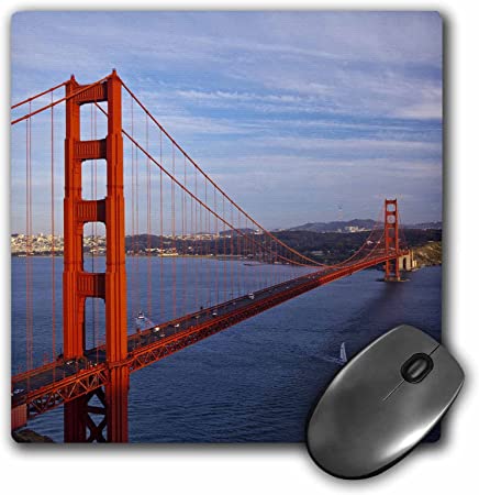 3dRose LLC 8 X 8 X 0.25 Inches Golden Gate Bridge, San Francisco, California Chuck Haney Mouse Pad (mp_88313_1)