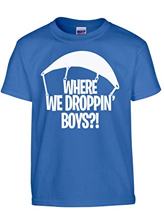 Where We Droppin’ Boys T-Shirt - Youth Video Game Tee