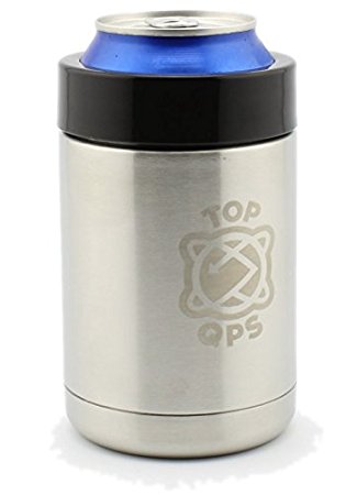 TopQPS Can Cooler-Insulated Personal 12OZ Soda Can Tumbler & Holder-Double Wall Vacuum Insulated Stainless Steel-Keeps your Soda or Beer Cold as a Cooler