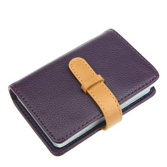 DKER High Quality PU Leather Credit Card Holder with 26 Card Slots