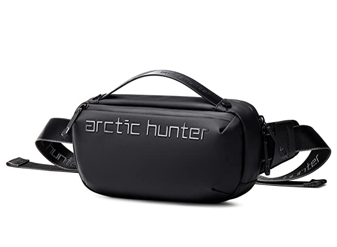 Arctic Hunter Chest Bag for Men,Side Bag for Men Stylish Sling Bag shoulder Bag for Men with Handle,Water/Scratch-resistant Cross Body Bag for Travel,Daily use,Black