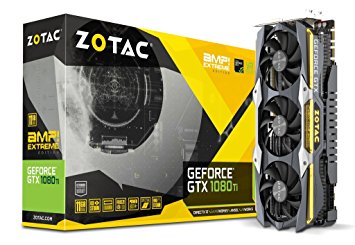 ZOTAC GeForce GTX 1080 Ti AMP Extreme 11GB GDDR5X 352-bit PCIe 3.0 Gaming Graphics Card VR Ready (ZT-P10810C-10P)