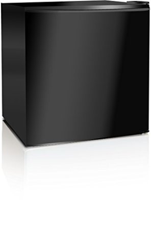 Midea WHS-52FB1 Compact Single Reversible Door Upright Freezer, 1.1 Cubic Feet, Black