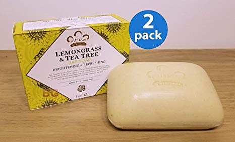 Lemongrass and Tea Tree Oil Soap Bar 5 Ounces- Pack of Two