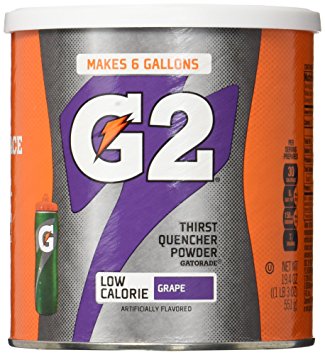 Gatorade Thirst Quencher Powder, G2 Low Calorie, Grape, 19.4 Ounce, 3 Count