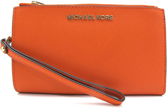 Michael Kors Women's Jet Set Travel Double Zip Wristlet