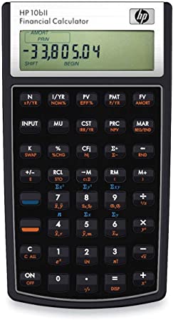 HP 10bII Financial Calculator, 12-Digit LCD