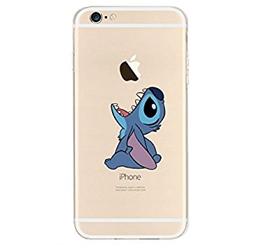 iPhone 6 Case, iPhone 6s Case, DOMIRE Soft Silicone Funny Cartoon Character TPU Clear Cases Thicken Anti-Slip Good Grip Protective Case for iPhone 6 6s 4.7 inch