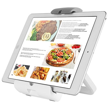 4 in 1 Tablet Mount Holder - For Kitchen Countertop, Wall, Tabletop, Fridge - Tablet Mount Bracket, Recipe Holder Stand for 7 to 10.1 inch Tablet, iPad Pro, iPad mini 4