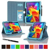 rooCASE Samsung Galaxy Tab 4 101 Case - Dual View Multi-Angle Stand 101-Inch 101 Tablet Cover Compatible with Galaxy Tab 3 - BLUE With Auto Wake  Sleep Cover