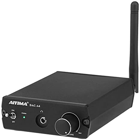 AIYIMA ES9038 Decoder DAC Stereo Headphone Amplifier with Bluetooth 5.0 24Bit 96KHz Input USB Coaxial RCA AUX Output CSR8675 Bluetooth Chip APTX-HD LDAC Mini Converter