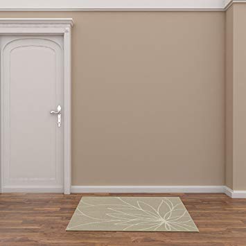 Garland Rug Grand Floral Area Rug, 30 x 46, Tan/Ivory