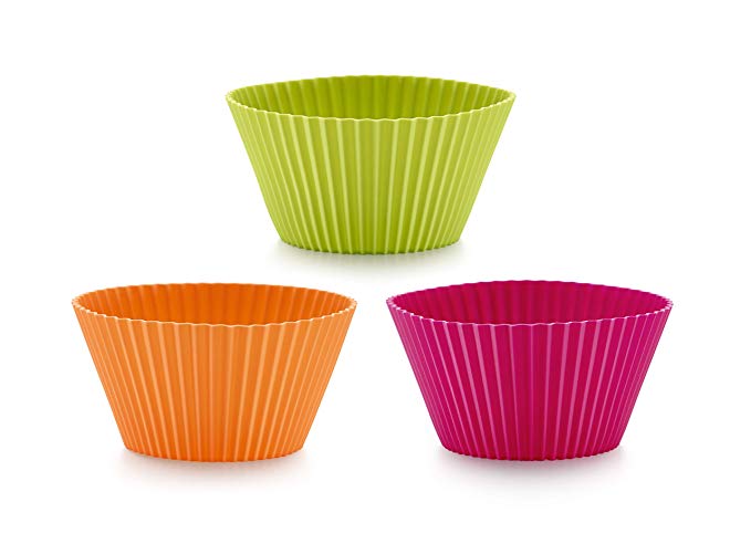 Lekue Big Muffin Cups, Multicolor, Set of 6