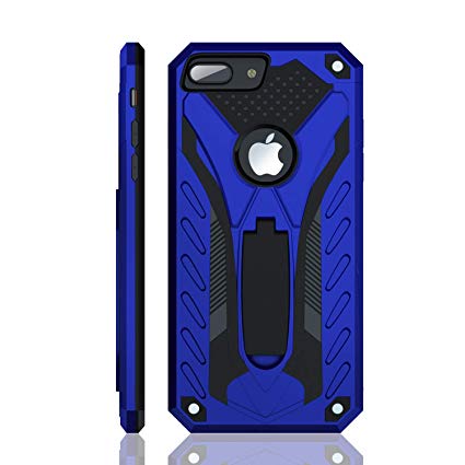 iPhone 7 Plus Case, Military Grade 12ft. Drop Tested Protective Case With Kickstand, Compatible with Apple iPhone 7 Plus - Blue