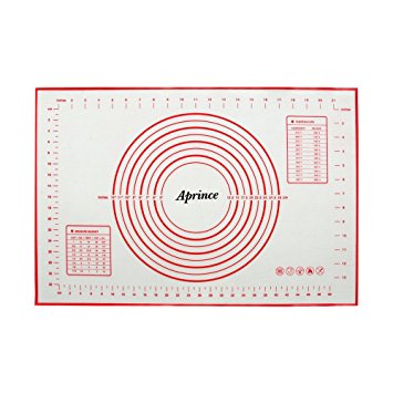 Aprince Silicone Non-Stick Baking Mat with Measurements, Non-Slip for Rolling Dough, Cookie Sheet Kneading Mat (Style 3 - 15.75''x23.62'')