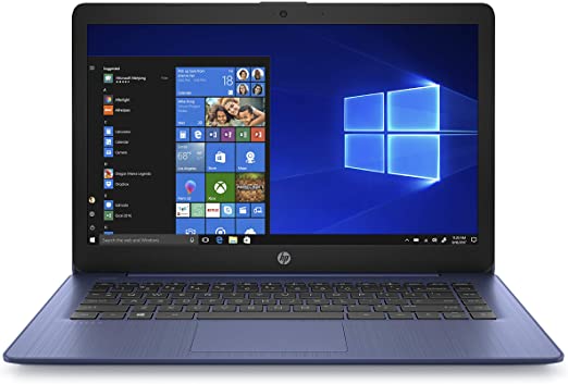 HP Stream 14-inch Laptop, Intel Celeron N4000, 4 GB RAM, 32 GB eMMC, Windows 10 Home in S Mode with Office 365 Personal for 1 Year (14-cb181nr, Royal Blue), Model Number: 9MV82UA#ABA