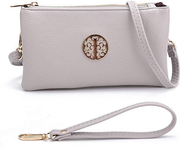 GLADDON Women Satchel Crossbody Bag Detachable Wristlet Multifunction Purse for Girl