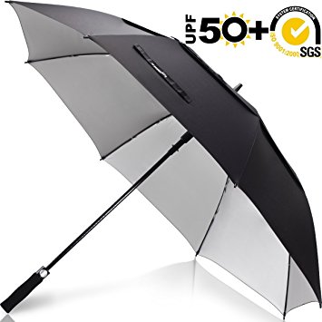 ZEKAR 62/68 inch Windproof Golf Umbrella, Large and UV Protection Version Included, 5 Colors