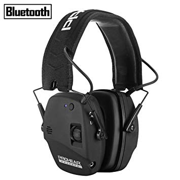 PROHEAR 030 Electronic Shooting Ear Protection Muffs with Bluetooth, Sound Amplification Noise Reduction Hearing Protector, Perfect for Hunting and Shooting - Black