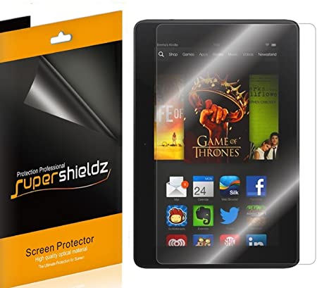 (3 Pack) Supershieldz Anti Glare and Anti Fingerprint (Matte) Screen Protector for Kindle Fire HDX 7 inch Tablet (2013 Release Only)