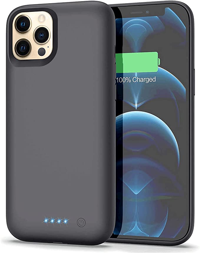 iPosible Battery Case for iPhone 12 Pro Max, [7800mAh] Portable Charging Case Extended Battery Pack for iPhone 12 Pro Max Rechargeable Battery Power Bank Charger Case (6.7 inch)