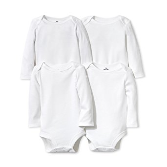 Lamaze Baby Organic Essentials 4 Pack Longsleeve Bodysuits