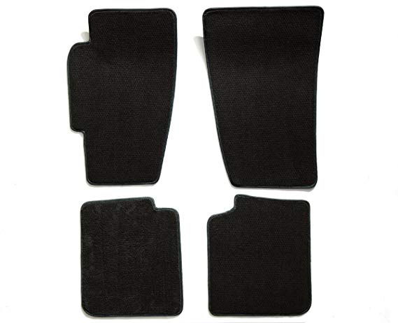 Premier Custom Fit 4-piece Set Carpet Floor Mats for Pontiac and Toyota (Premium Nylon, Black)