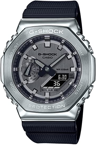 Casio GM-2100-1AJF G-Shock Men's Watch, Metal Cover, Black