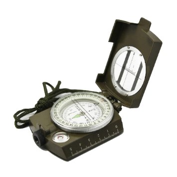 Professional Multifunction Military Army Metal Sighting Compass High Accuracy Waterproof Compass Green Color