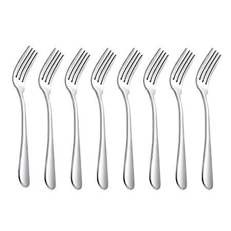 MIU COLOR Dinner Fork - Steak Tableware Made of Stainless Steel, set of 8