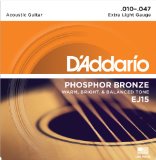 DAddario EJ15 Phosphor Bronze Acoustic Guitar Strings Extra Light 10-47
