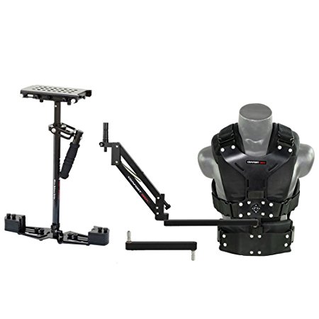 FLYCAM HD-5000 Camera Stabilizer with Comfort Arm and Vest   FREE Unico Quick Release & Table Clamp (CMFT-HD5)| Stabilization System for DSLR Video camcorders up to 5kg/11lbs