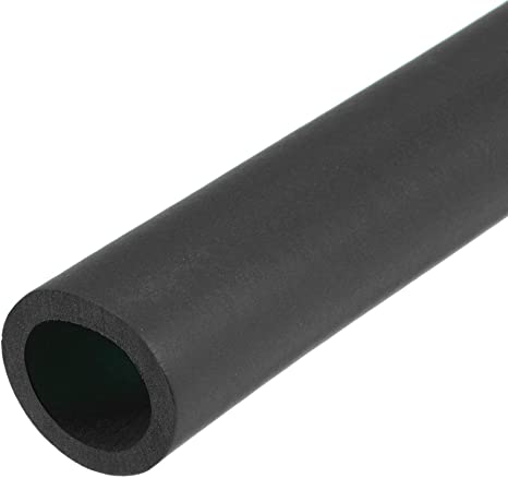 uxcell Foam Tubing for Handle Grip Support, Pipe Insulation, 25mm(1") ID 35mm OD 1m Length Black