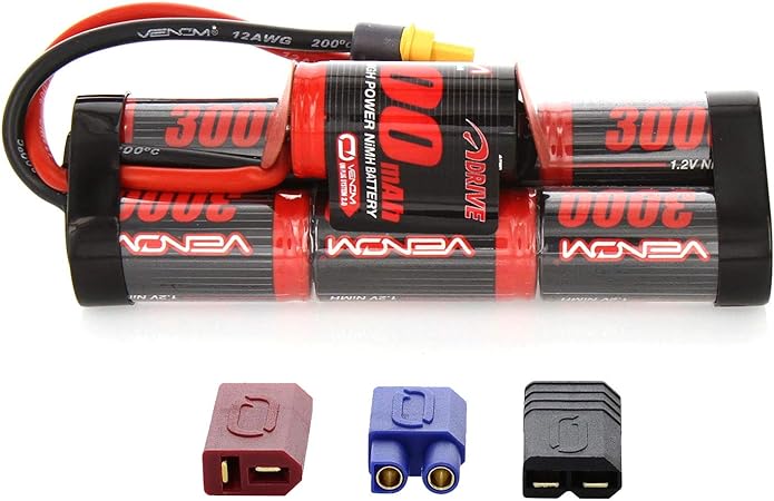 Venom 8.4v 3000mAh 7-Cell Hump Pack NiMH Battery with Universal Plug System