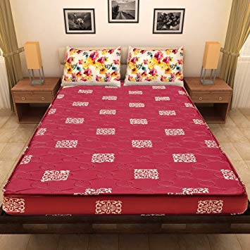 Cozy Coir - Heavy Density Coir Mattress, Double Bed Size (Multicolor, 72 x 48 x 4)