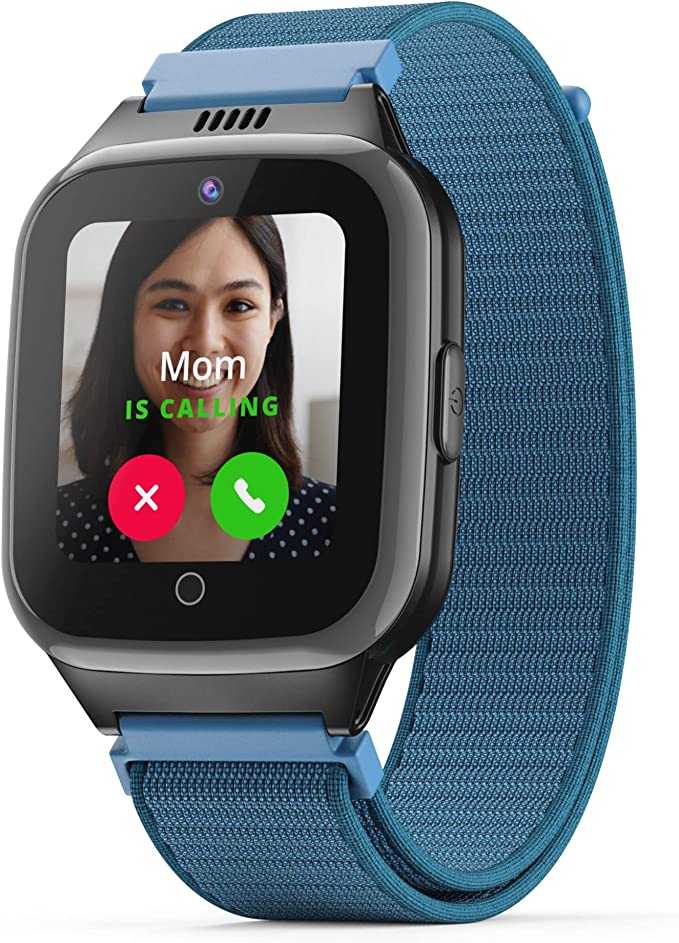 Cosmo JrTrack 2 SE Smart Watch for Kids | 4G Phone Calling & Text Messaging | SIM Card & Flexible Data Plans | GPS Tracker Watch for Kids | Children’s Smartphone Alternative (Blue)