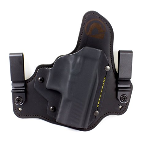 Kahr PM9, CM9 IWB Hybrid Holster with Adjustable Retention and Comfort Curve, Black Arch Holsters (Formerly SHTF Gear) ACE-1 Gen 2