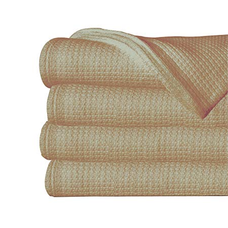 Sun Yin USA Inc. 100-Percent Twin Cotton Blanket, Taupe